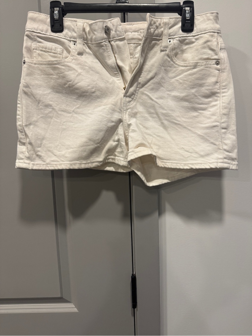 Old Navy Cream Denim Jean Shorts